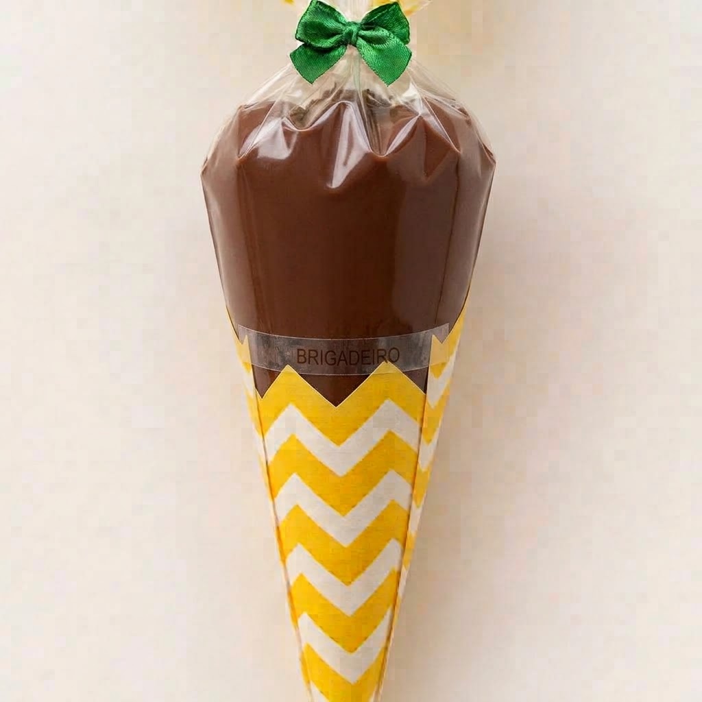 CONE TRUFADO RECHEIO BRIGADEIRO